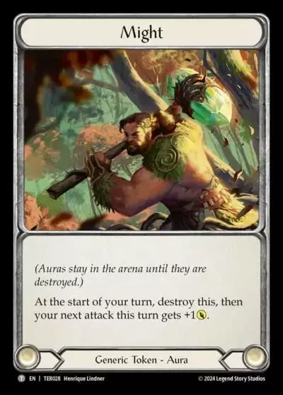 Might TER028 - 1st Strike - Terra - Flesh and blood card