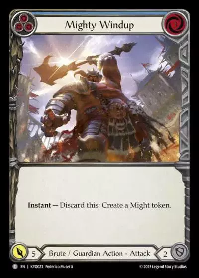 Mighty Windup BLUE KYO023 - Kayo - Heavy Hitters Blitz Deck - Flesh and blood card