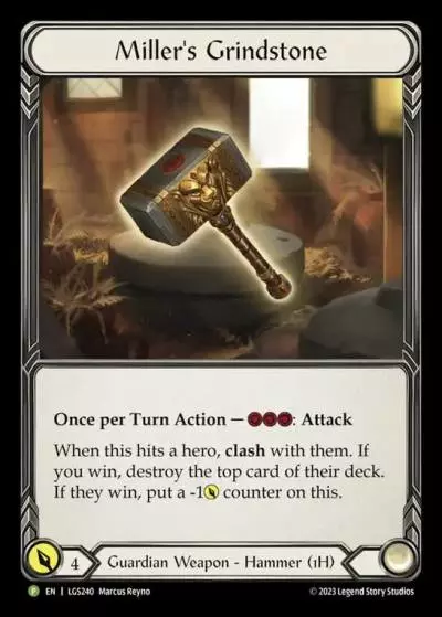 Miller's Grindstone LGS240-RF - Buy-a-Box - Heavy Hitters - Flesh and blood card