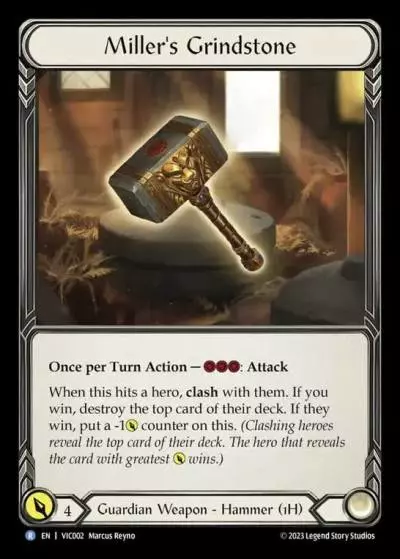 Miller's Grindstone VIC002 - Victor - Heavy Hitters Blitz Deck - Flesh and blood card