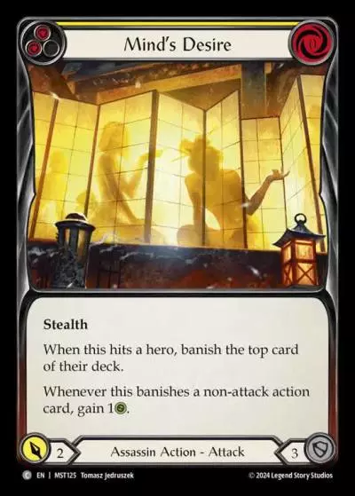 Mind's Desire YELLOW MST125 - Part the Mistveil - Flesh and blood card