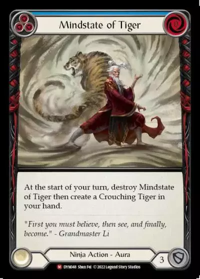 Mindstate of Tiger BLUE DYN048 - Dynasty - Flesh and blood card