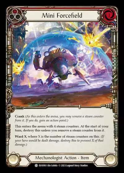 Mini Forcefield RED EVO093 - Bright Lights - Flesh and blood card
