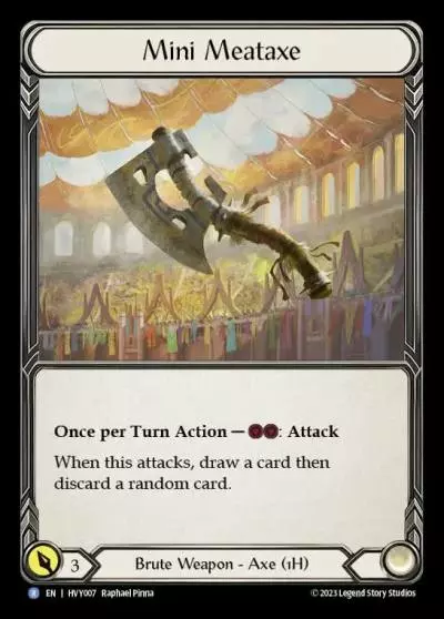 Mini Meataxe HVY007 - Heavy Hitters - Flesh and blood card