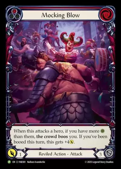 Mocking Blow RED FAB381-RF - Calling - Super Slam - Flesh and blood card