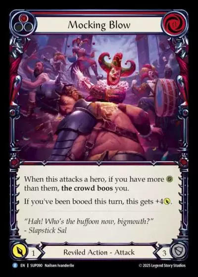 Mocking Blow RED SUP090 - Super Slam - Flesh and blood card