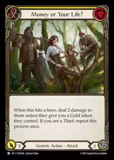 Money or Your Life? YELLOW SEA204 - High Seas - Flesh and blood card