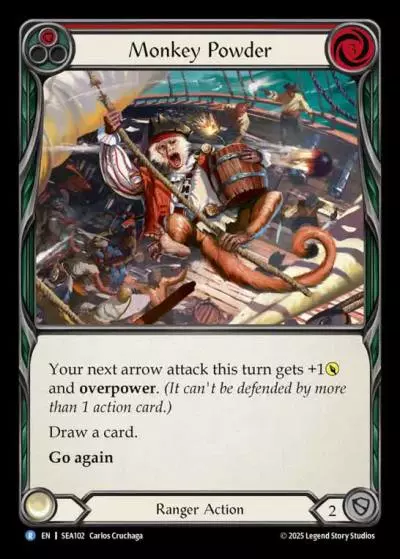 Monkey Powder RED SEA102 - High Seas - Flesh and blood card