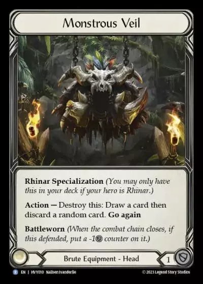 Monstrous Veil HVY010 - Heavy Hitters - Flesh and blood card