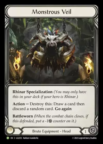 Monstrous Veil LGS253-CF - Armory - Season 12 - Flesh and blood card