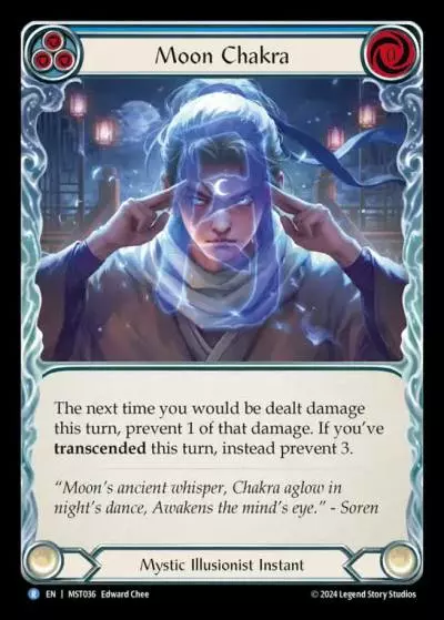 Moon Chakra BLUE MST036 - Part the Mistveil - Flesh and blood card