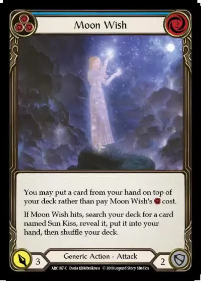 Moon Wish BLUE ARC187 - Arcane Rising - Flesh and blood card