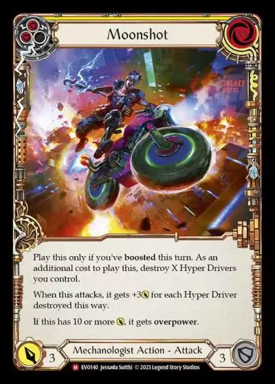 Moonshot YELLOW EVO140 - Bright Lights - Flesh and blood card
