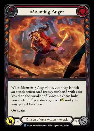 Mounting Anger RED UPR054 - Uprising - Flesh and blood card