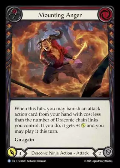 Mounting Anger SFA020 - Silver Age Chapter 2 - Fai - Flesh and blood card