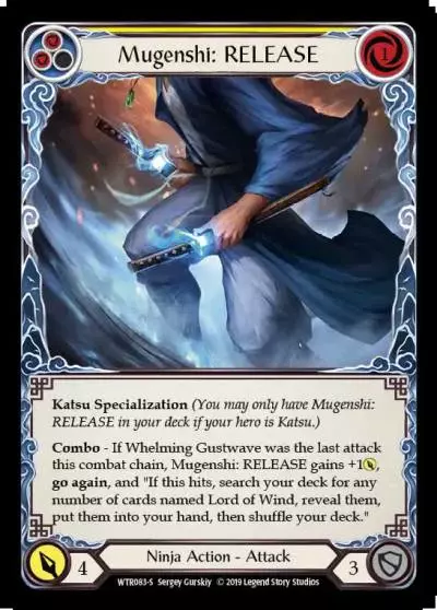 Mugenshi: RELEASE YELLOW WTR083 - Welcome to Rathe - Flesh and blood card