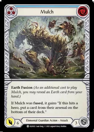 Mulch BLUE OLD022 - Oldhim - Blitz Deck - Flesh and blood card