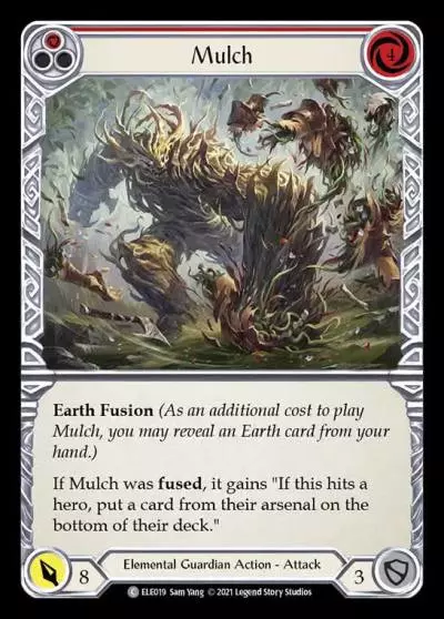 Mulch RED ELE019 - Tales of Aria - Flesh and blood card