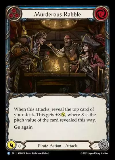 Murderous Rabble BLUE AGB023 - Armory Deck - Gravy Bones - Flesh and blood card