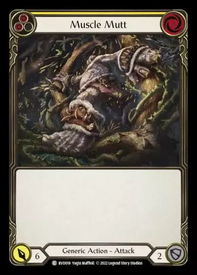 Muscle Mutt YELLOW RVD018 - Classic Battles: Rhinar vs Dorinthea - Flesh and blood card