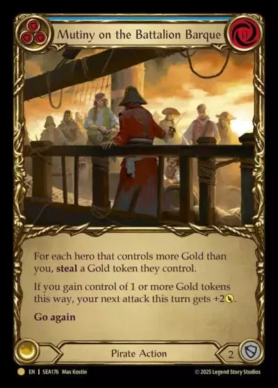 Mutiny on the Battalion Barque BLUE SEA176-TP - High Seas - Treasure Pack - Flesh and blood card