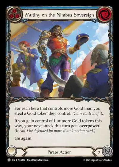 Mutiny on the Nimbus Sovereign BLUE SEA177 - High Seas - Flesh and blood card