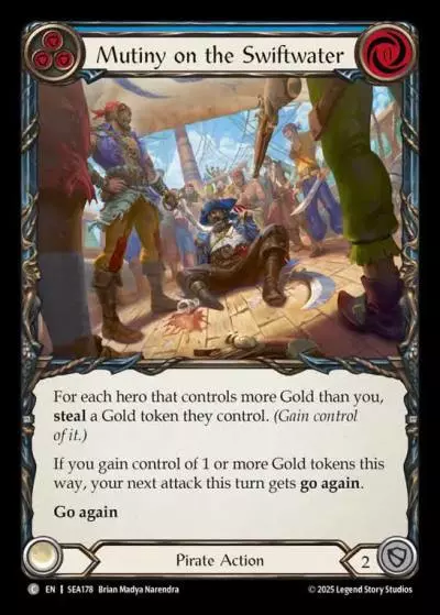 Mutiny on the Swiftwater BLUE SEA178 - High Seas - Flesh and blood card