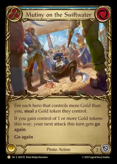 Mutiny on the Swiftwater BLUE SEA178-TP - High Seas - Treasure Pack - Flesh and blood card