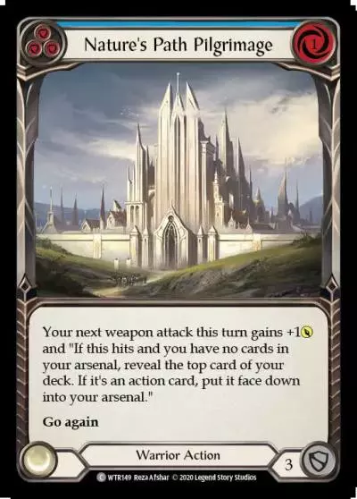 Nature's Path Pilgrimage BLUE U-WTR149-RF - Welcome to Rathe - Unlimited - Flesh and blood card