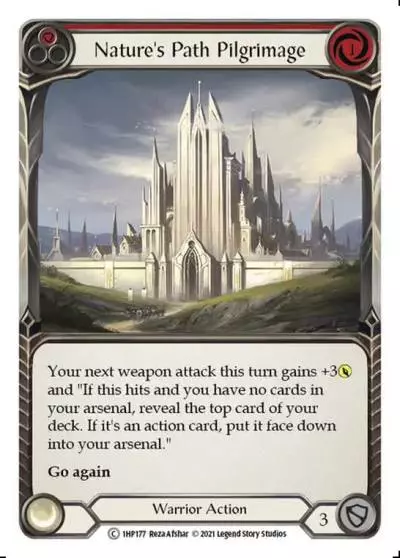 Nature's Path Pilgrimage RED 1HP177 - History Pack 1 - Flesh and blood card