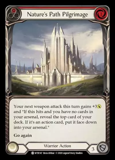 Nature's Path Pilgrimage RED R-WTR147 - Welcome to Rathe - Unlimited Revised - Flesh and blood card