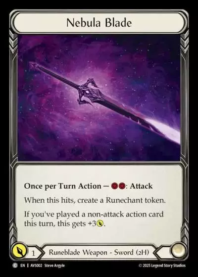 Nebula Blade AVS002 - Armory Deck Legends - Viserai, Rune Blood - Flesh and blood card