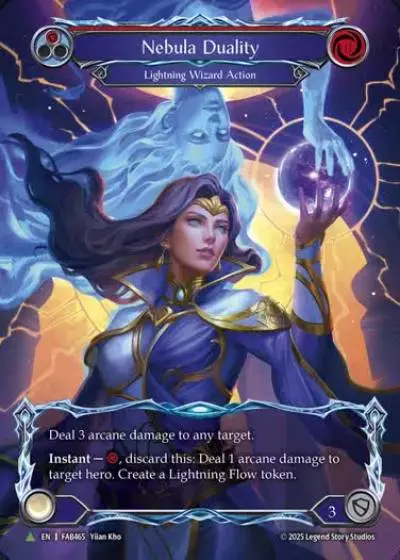 Nebula Duality FAB465-MV - World Premiere - Omens of the Third Age - Flesh and blood card