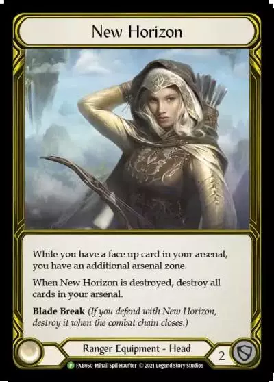 New Horizon FAB050-GF - Premier Organized Play - Tales of Aria - Flesh and blood card