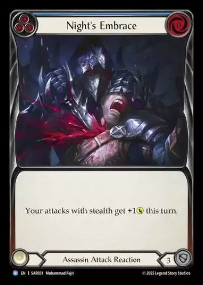 Night's Embrace SAR031 - Silver Age Chapter 2 - Arakni, Web of Deceit - Flesh and blood card