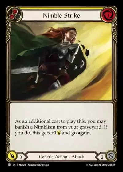 Nimble Strike YELLOW MST210 - Part the Mistveil - Flesh and blood card