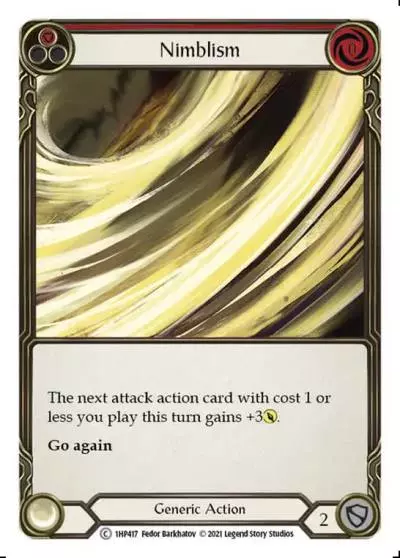 Nimblism RED 1HP417 - History Pack 1 - Flesh and blood card