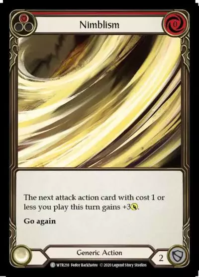 Nimblism RED U-WTR218-RF - Welcome to Rathe - Unlimited - Flesh and blood card
