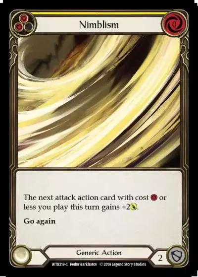 Nimblism YELLOW WTR219 - Welcome to Rathe - Flesh and blood card