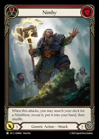 Nimby RED GEM062 - GEM - Pack 2 - Flesh and blood card