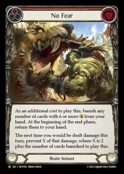 No Fear RED HVY016 - Heavy Hitters - Flesh and blood card