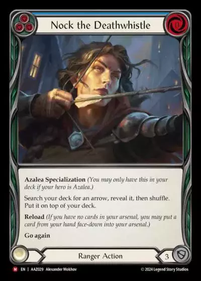 Nock the Deathwhistle BLUE AAZ029 - Armory Deck - Azalea, Ace in the Hole - Flesh and blood card
