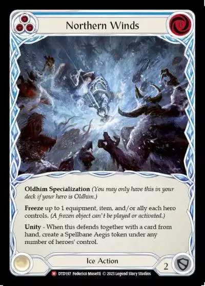 Northern Winds BLUE DTD197 - Dusk till Dawn - Flesh and blood card