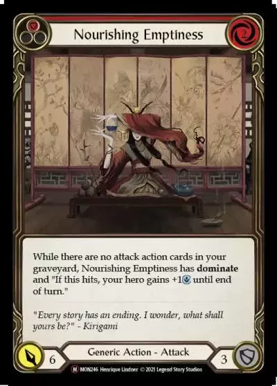 Nourishing Emptiness RED U-MON246-RF - Monarch - Unlimited - Flesh and blood card