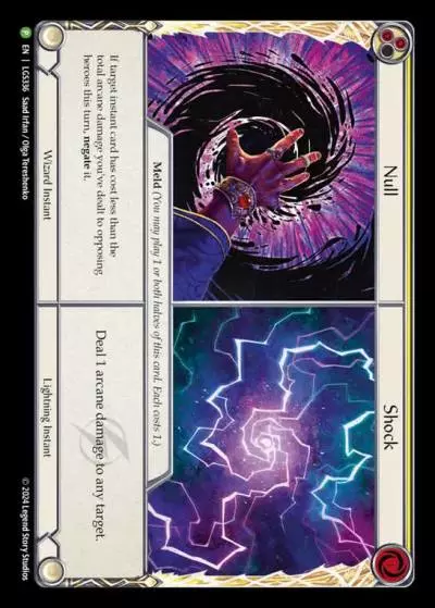 Null||Shock YELLOW LGS336-CF - Armory - Season 14 Oscilio - Flesh and blood card