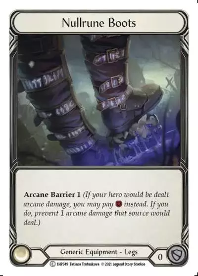 Nullrune Boots 1HP349 - History Pack 1 - Flesh and blood card