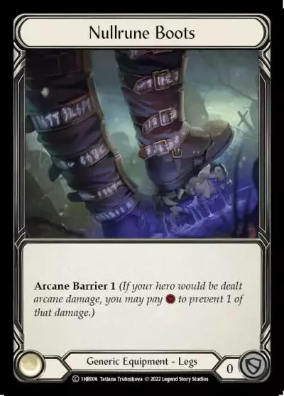 Nullrune Boots 1HR006 - Rhinar - Blitz Deck - Flesh and blood card