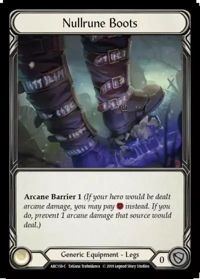 Nullrune Boots ARC158 - Arcane Rising - Flesh and blood card