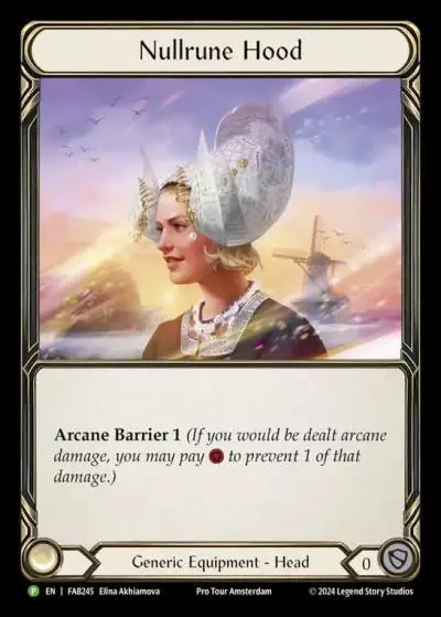 Nullrune Hood FAB245-RF - Pro Tour - Amsterdam 2024 - Flesh and blood card