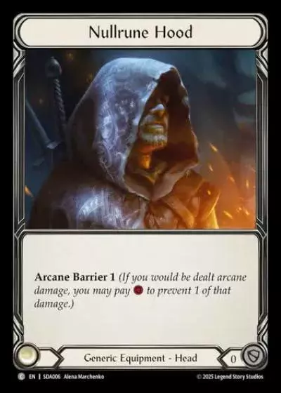 Nullrune Hood SDA006 - Silver Age Chapter 1 - Dash - Flesh and blood card